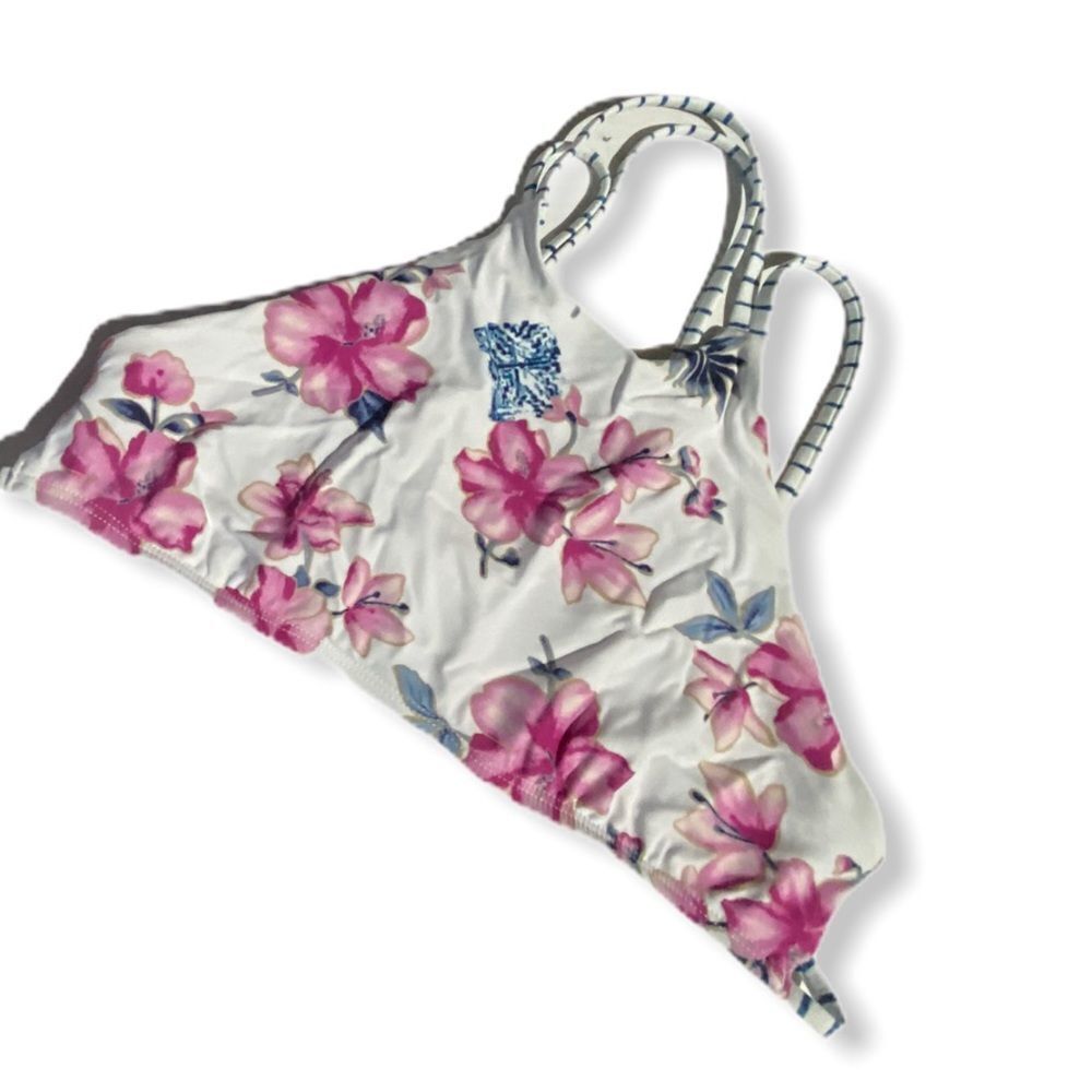 Frankie's‎ Bikinis Floral Halter Bikini Top